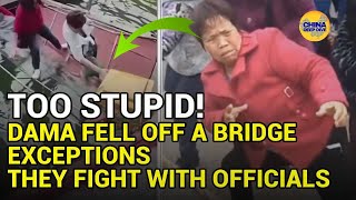 Too Stupid to Watch:Chinese Dama Sing, Dance and Steal Food Exceptionally, they Fight with Officials