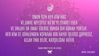 BAKARA SÛRESİ 153 - 163  AYETLER  🗣 Cahit Şaher