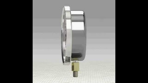 Pressure gauge design using Autodesk Inventor