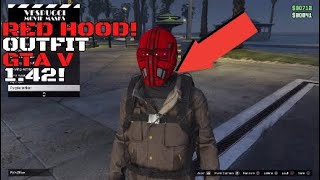 RED HOOD OUTFIT TUTORIAL! GTA 5 ONLINE! V.4! (Dc outfits) GTA 5 online