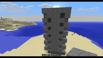 Redstone Creations Ep.3 (Zipper Elevator)