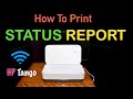 How to print Printer Status Report hp tango Printer ?