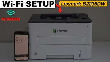 Lexmark B2236DW WiFi Setup, Connect To Router Using Display Panel, Add in iPhone !