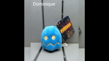 Ms Pac-Man Pellet Blue Ghost Plush Toy Stuffed Doll / Dominique