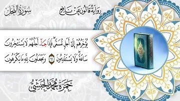 016 -  سورة النحل برواية قالون عن نافع القارئ حمزة محمد الحبشي