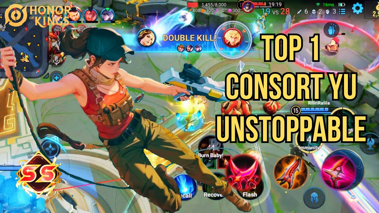 TOP 1 CONSORT YU UNSTOPPABLE! INSANE DAMAGE BUILD FULL GAMEPLAY | HONOR OF KINGS