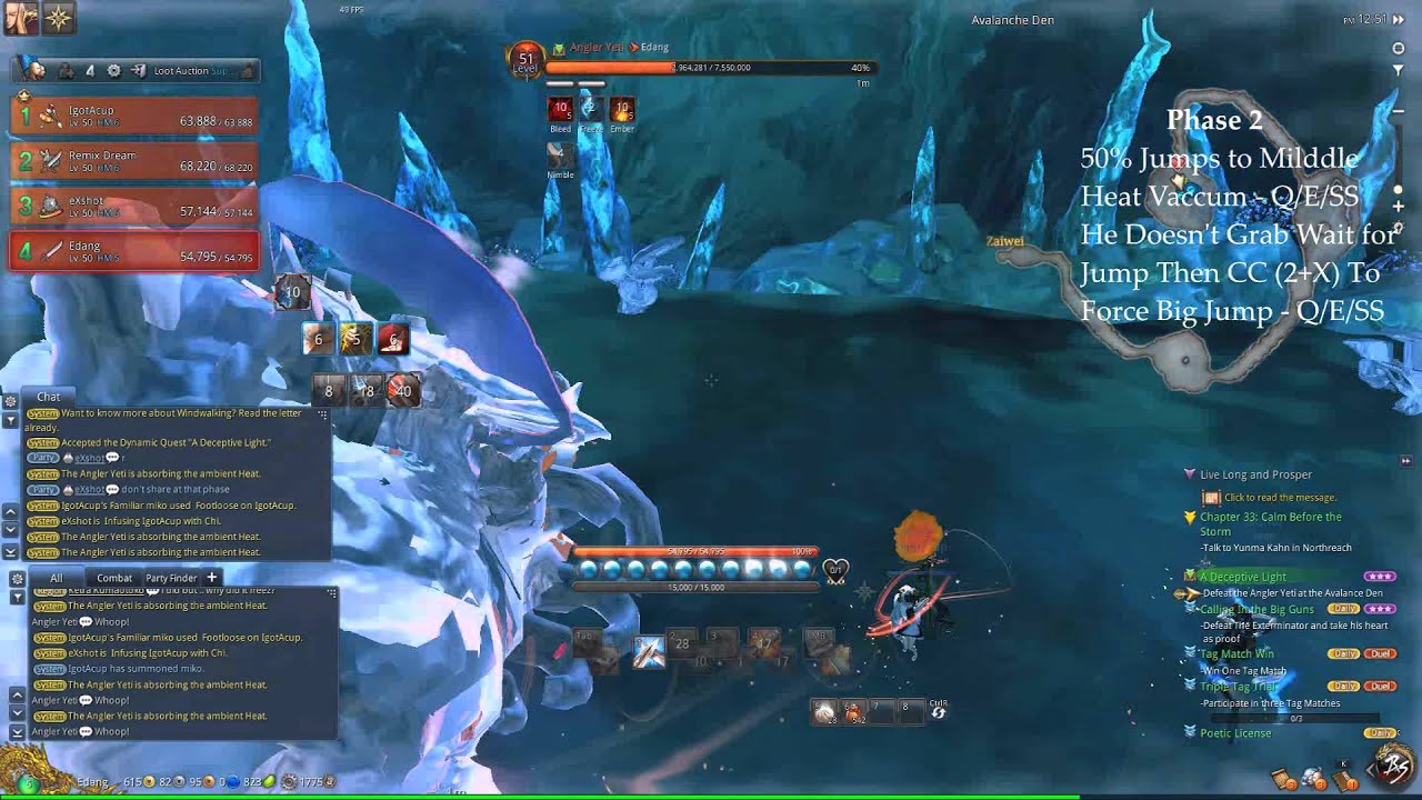 Blade & Soul - Avalanche Den (Yeti Cave) BladeMaster POV Guide