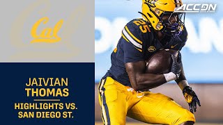 Cal RB Jaivian Thomas Runs All Over The Aztecs