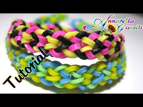 Video: Come realizzare un braccialetto a coda di pesce invertita da Rainbow Loom