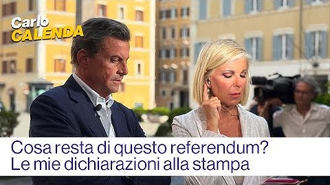 Cosa resta di questo referendum? Le mie dichiarazioni alla stampa