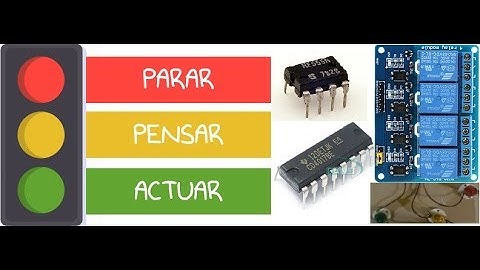 SEMAFORO DE UNA VIA CON: 555, CD 4017 Y MODULO RELE