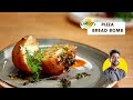 Pizza cheese Bomb | चटपटा पिज़्ज़ा ब्रेड रोल | Pizza bread roll recipe review | Chef Ranveer Brar