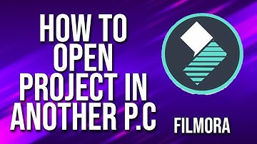 How To Open Project In another Computer Filmora Tutorial