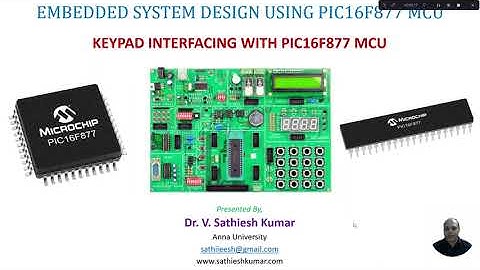 4 x 4 Keypad Interfacing with PIC16F877 MCU