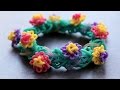 Rainbow Loom™ MonsterTail™ Waterlily Charm and Bracelet Tutorial