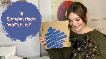 Is Scrawlrbox Worth the money? January Review, Art Subscription box unboxing, testing new products