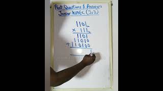 Multiplication of Binary Numbers (Base 2)