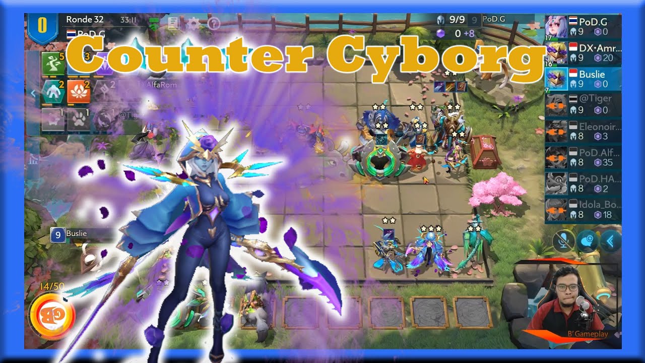 Chess Rush Indonesia - Combo Counter Mecha Cyborg dan Sorcerer Sekaligus