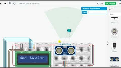 TinkerCAD上模擬HC-SR04測距