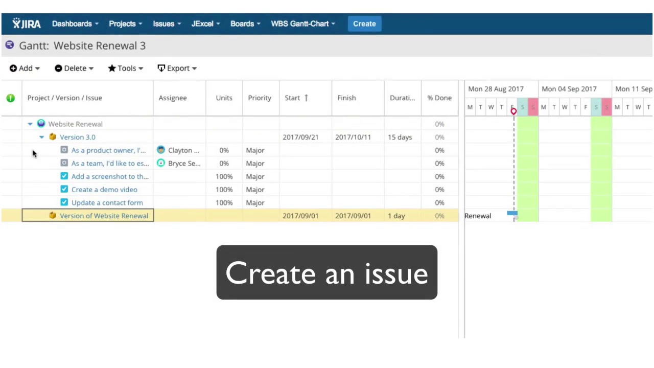 Wbs Gantt Chart For Jira