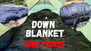 One Tigris Foldable Down Blanket | Down Quilt for lightweight summer Camping