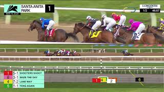 Shooters Shoot wins Race 1 on Sunday, March 15, 2020 at Santa Anita Park.