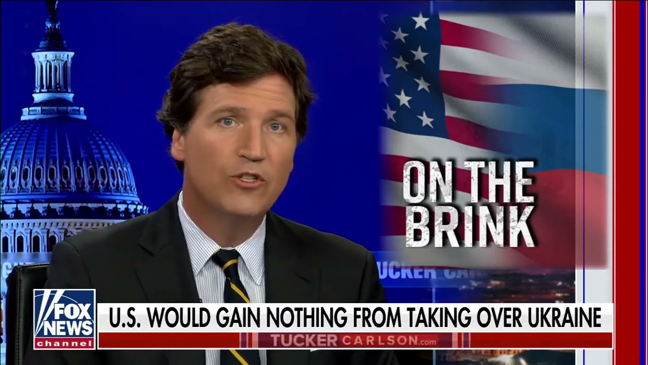 Tucker Carlson watches Aaron Maté's Pushback YouTube