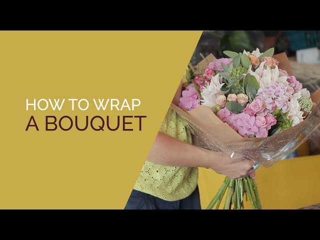 HOW I WRAP BOUQUETS IN PAPER, KRAFT / BROWN PAPER BOUQUET WRAPPING, FLOWER  PACKAGING