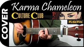 KARMA CHAMELEON 🦎 - Culture Club / GUITAR Cover / MusikMan N°147 chords