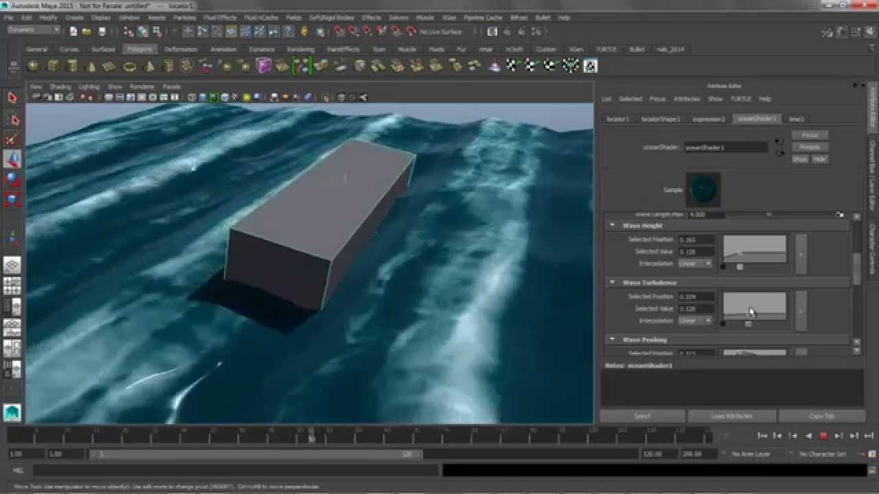 Ocean Effects With the Ocean Shader in Maya 2015 - Lesterbanks