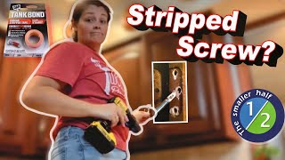 DAP How to fix a STRIPPED SCREW IN CABINET DOOR