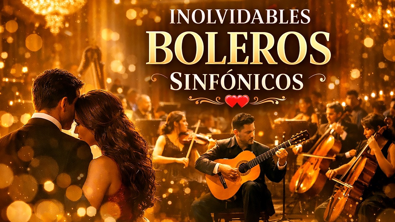 Boleros Sinfónicos Inolvidables 💕 Música Instrumental de Orquesta Romántica