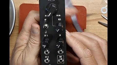 C.K. builds an OTA VC Filter kit from AI Synthesis, eurorack