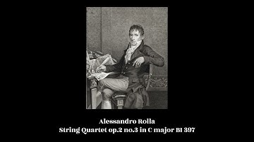 Alessandro Rolla - String Quartet op.2 no.3 in C major BI 397