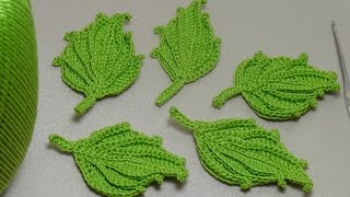 :   .    . Easy To Crochet Leaf