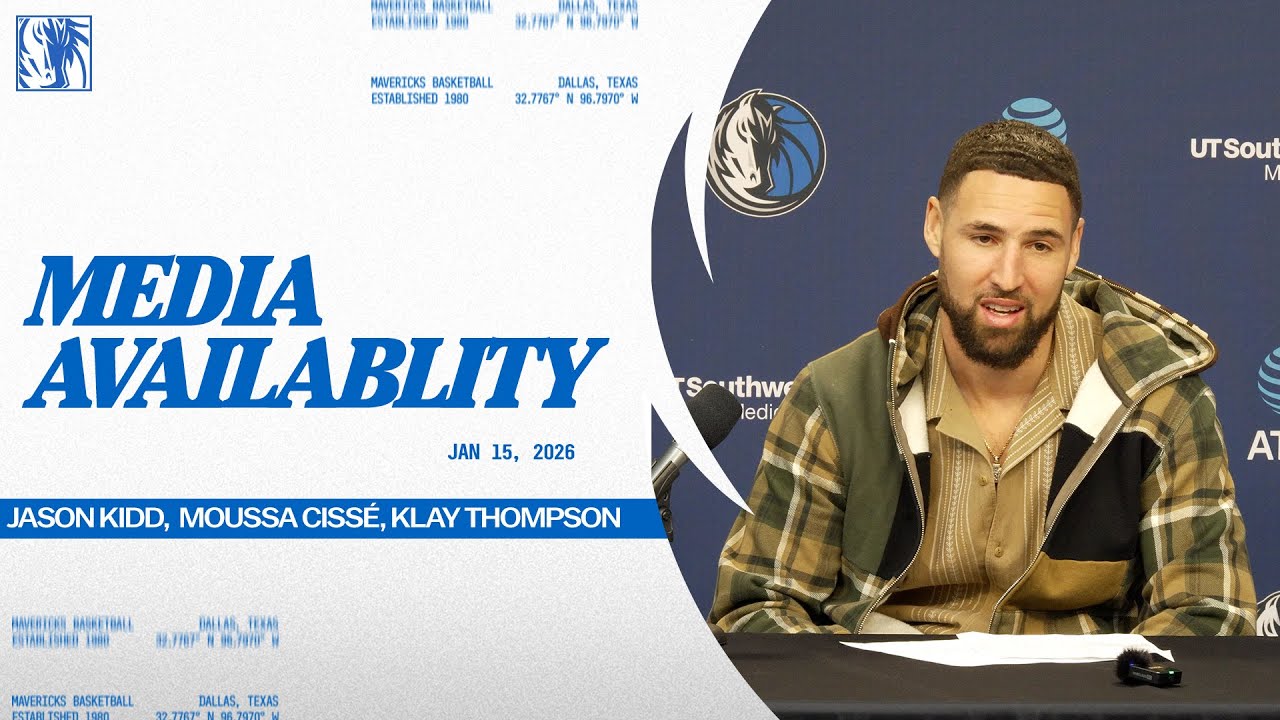 Jason Kidd, Moussa Cisse, & Klay Thompson | Media Availability vs UTA | 01/15/26