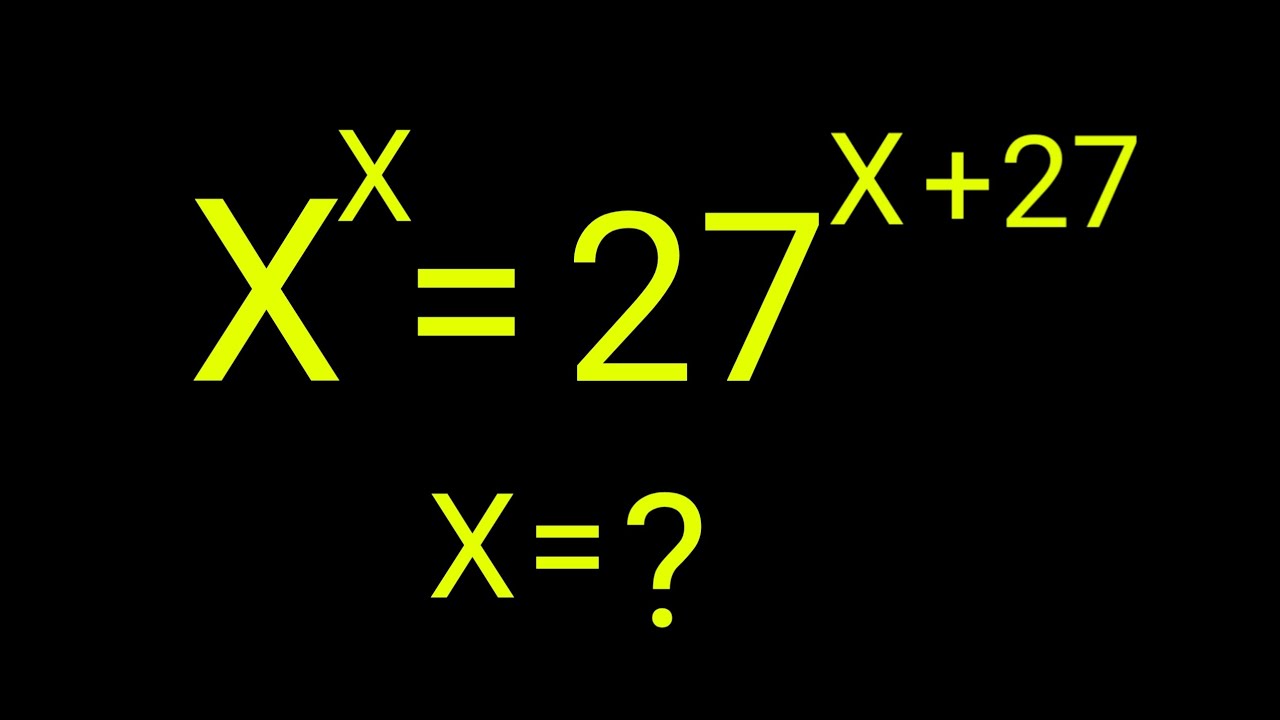 A Nice Exponential Math Problems YouTube A nice exponential math problems youtube