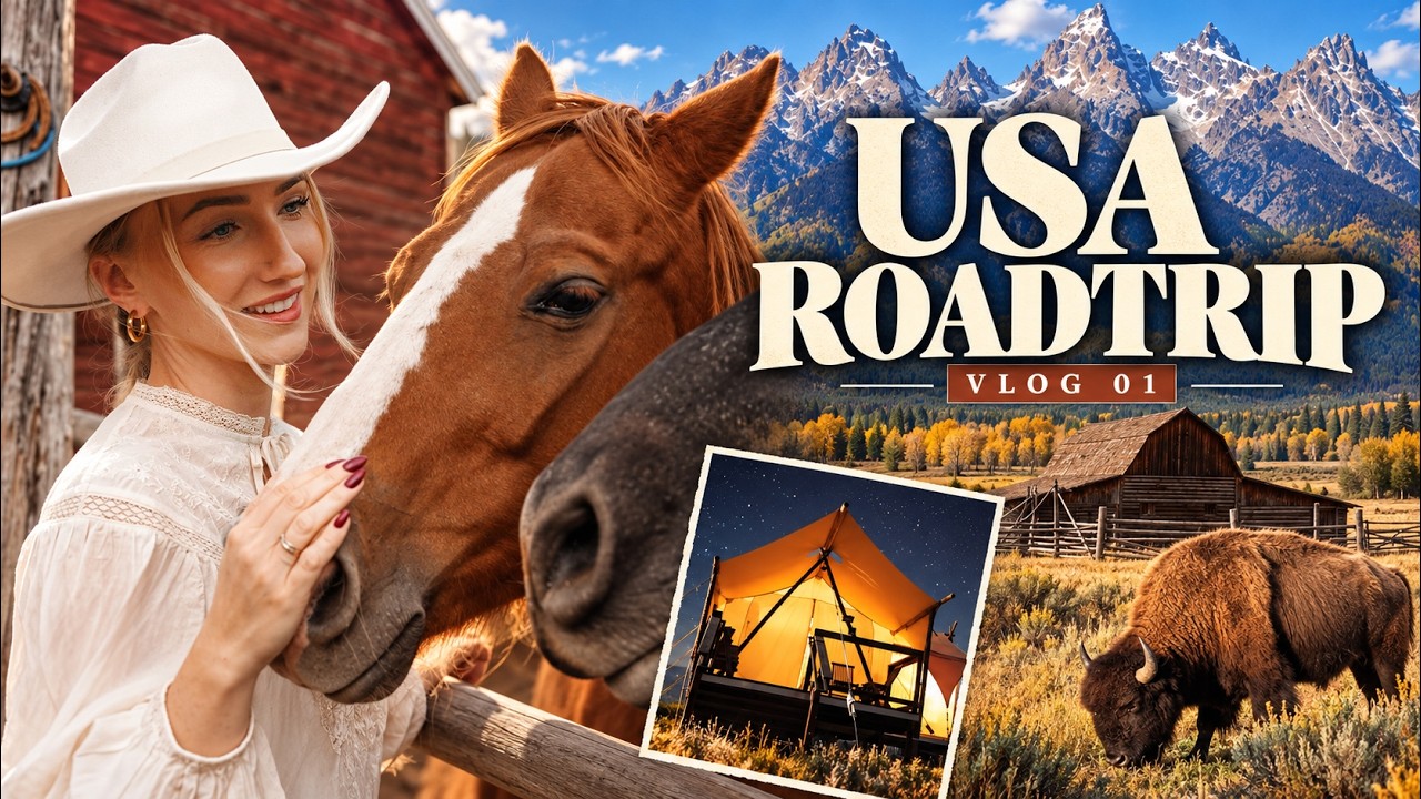 USA ROADTRIP Teil 1 - Zwischen Ranch Life & Yellowstone: Reiten, Weite und Freiheit