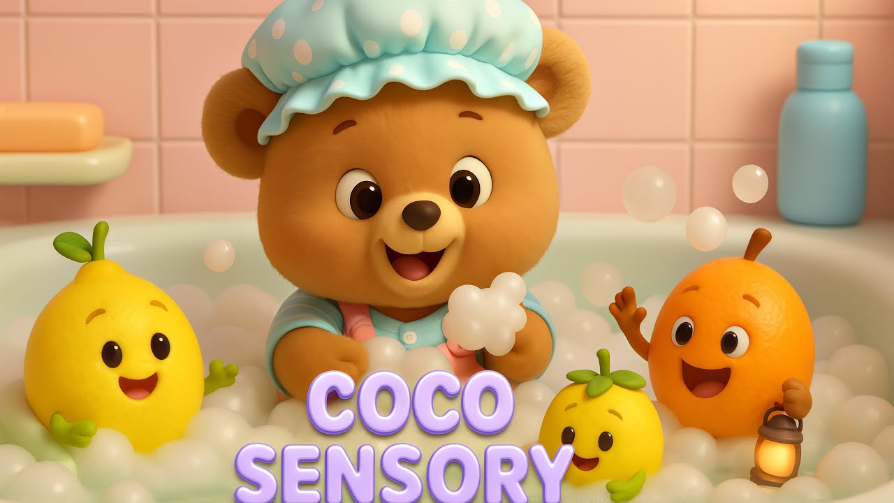 Baby Sensory 🦋 Visual Stimulation With Soft Colors & Sounds - Relaxing Visuals for Baby Calm Time