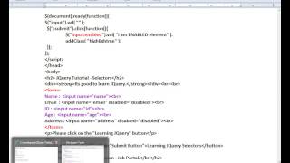 JQUERY ENABLED SELECTORS DEMO TAMIL