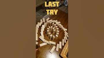 Jenga with domino effect #shorts