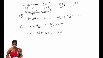 problem on most economical rectangular channel section