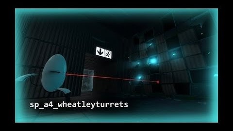 Portal 2 Test Chamber #335 sp_a4_wheatleyturrets