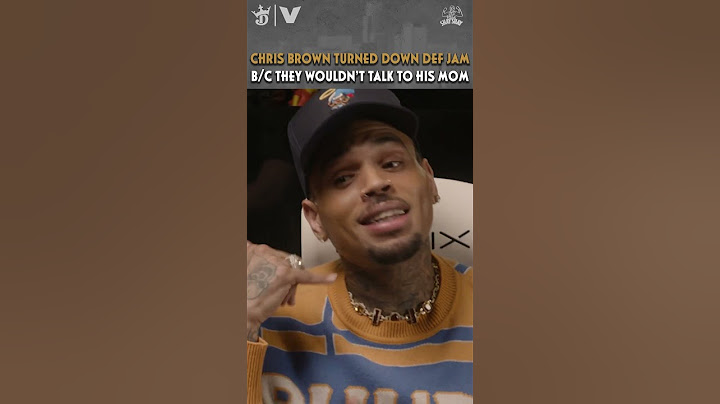 Chris Brown Turned Down Def Jam Because They Wouldn’t Talk To His Mom