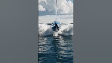 Plane landing on sea😱 #plane #planecrash 