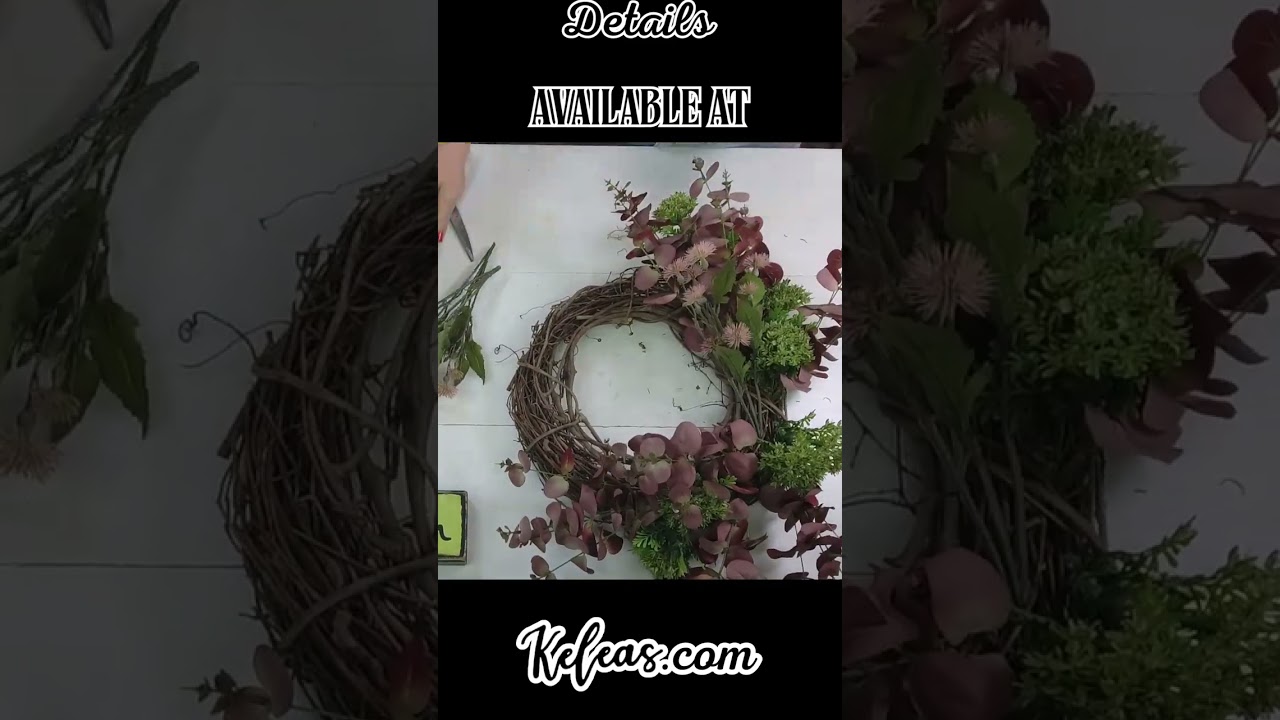 Mauve and Green Year-Round Wreath | Soft & Elegant DIY Wreath Tutorial
