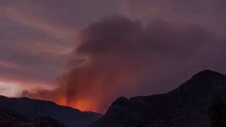 Cedar fire time-lapse