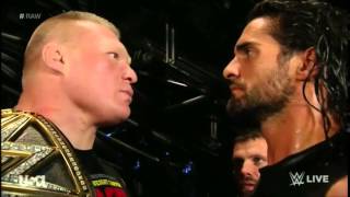 Seth Rollins and Brock Lesnar Backstage Segment (Raw 1.19.15)