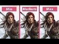 Rise of the Tomb Raider – PC Min vs. Max Detailed Graphics Comparison @1440p
