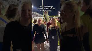 #lastfootballgame #exchangestudents #usa #exchangeyear... #Shorts #violabernard_